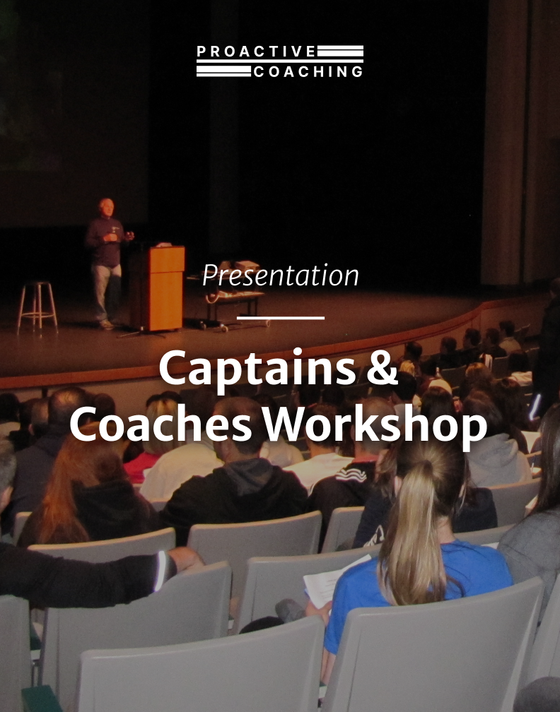 Captains and Coaches Workshop - 7 Day Video Rental